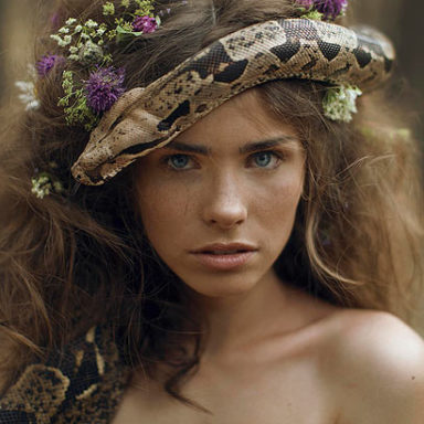 Katerina Plotnikova, en plena naturaleza Fotografía